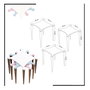 Hanah Home Juego de Mesas Nido Tremo de 3 Piezas